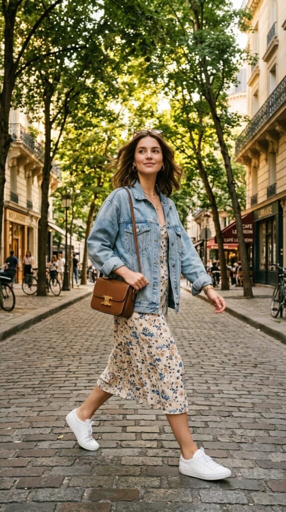 Woman_wearing_denim_jacket_dress Woman_wearing_denim_jacket_dress
