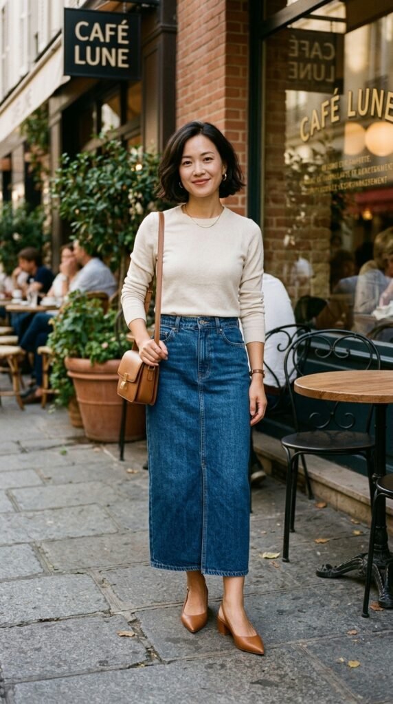 Woman_wearing_denim_skirt_ Woman_wearing_denim_skirt_