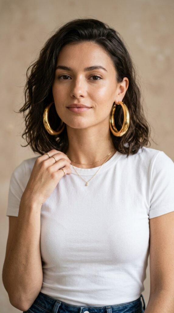 Woman_wearing_gold_hoop_earring Woman_wearing_gold_hoop_earring