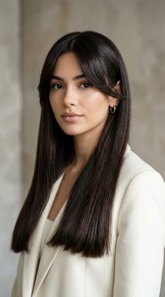 long curtain bangs with blunt ends long curtain bangs with blunt ends