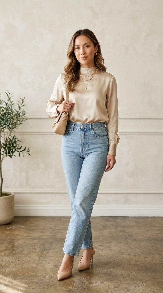 Woman_wearing_jeans_and_blouse Woman_wearing_jeans_and_blouse