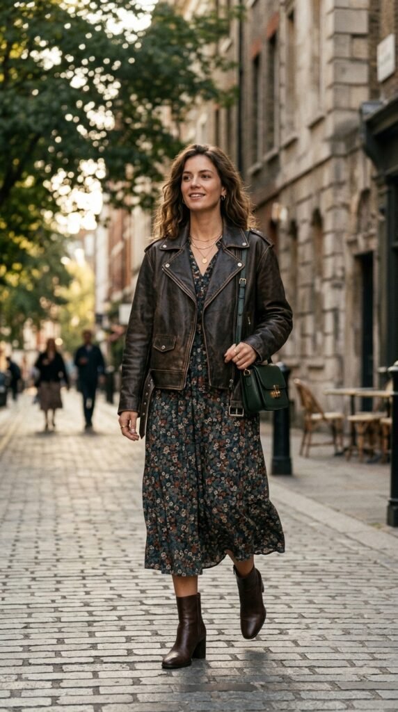 Woman_wearing_leather_jacket_dress Woman_wearing_leather_jacket_dress
