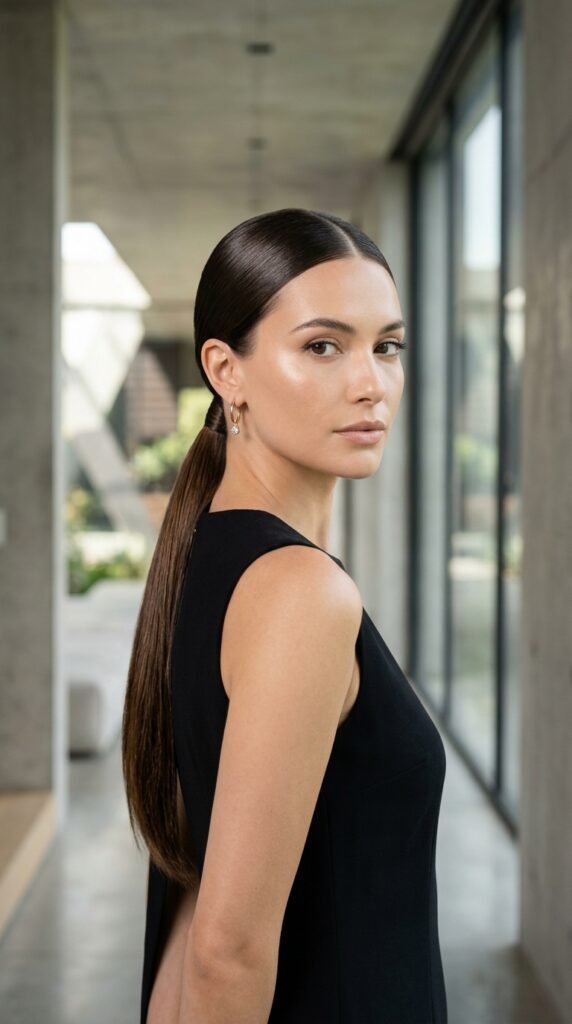 Woman_wearing_low_ponytail Woman_wearing_low_ponytail
