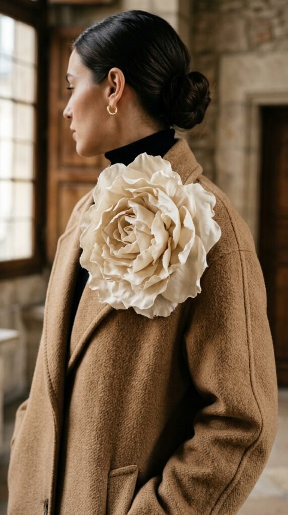 Woman_wearing_oversized_flower_brooch Woman_wearing_oversized_flower_brooch