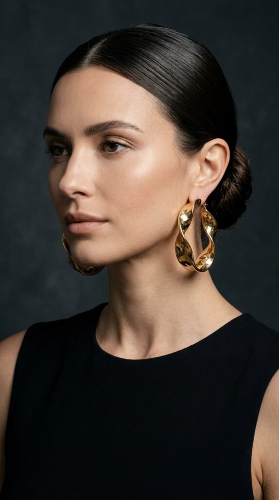 Woman_wearing_sculptural_hoop Woman_wearing_sculptural_hoop