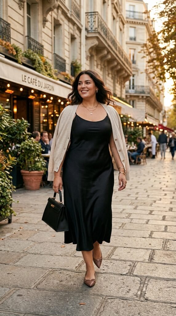 Woman_wearing_slip_dress_cardigan Woman_wearing_slip_dress_cardigan