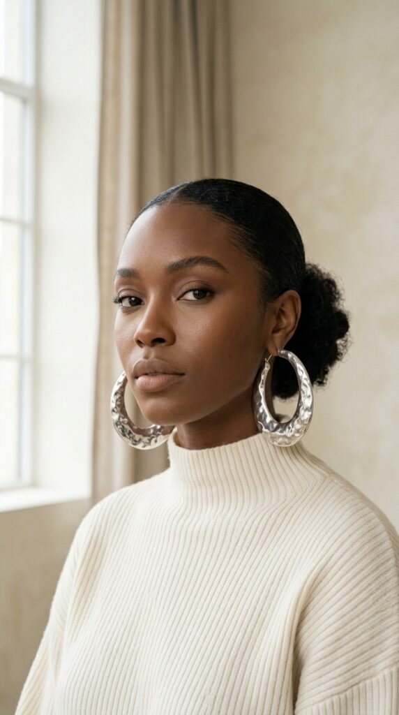 Woman_wearing_statement_hoops Woman_wearing_statement_hoops