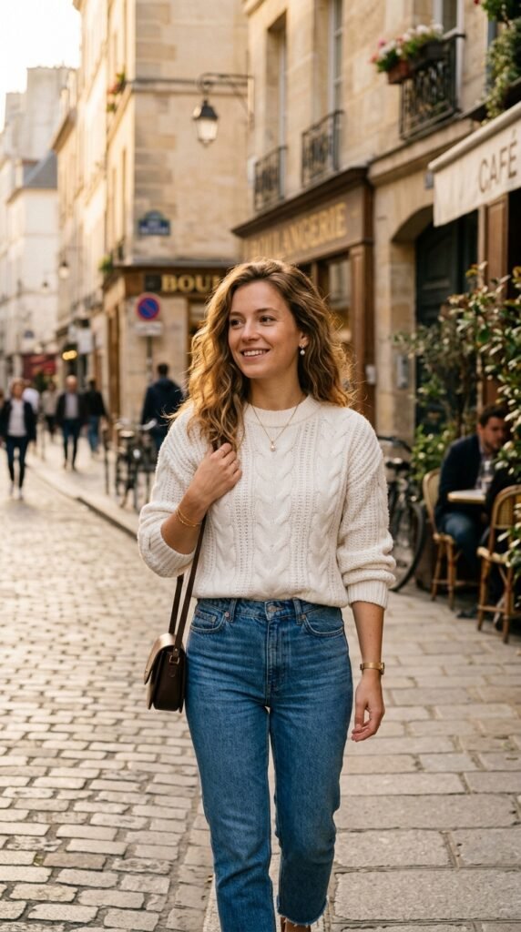 Woman_wearing_sweater_and_jeans Woman_wearing_sweater_and_jeans
