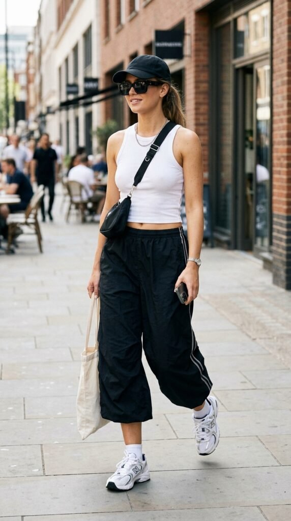 Woman_wearing_track_pants_sneakers Woman_wearing_track_pants_sneakers