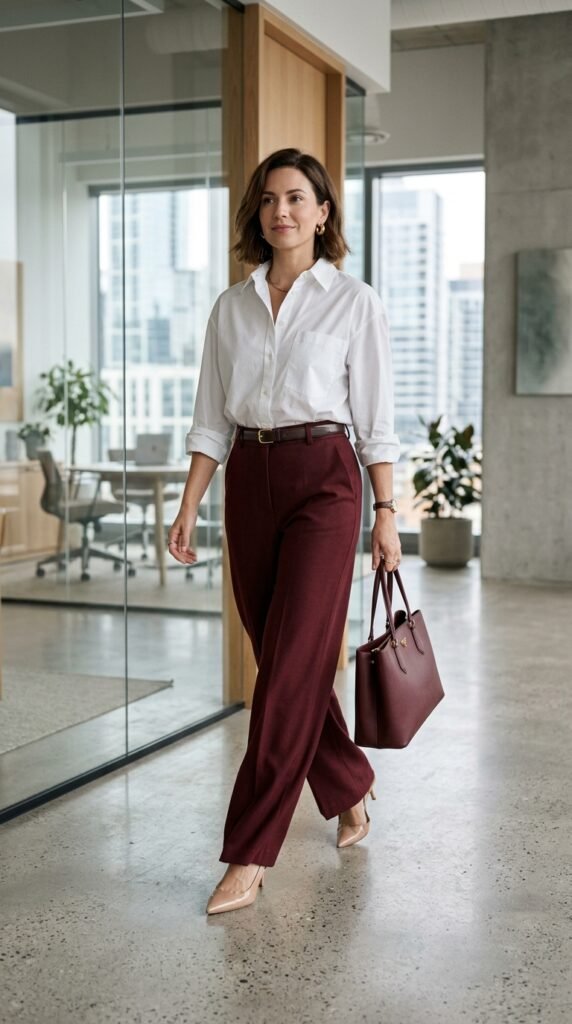 Woman_wearing_trousers_and_shirt Woman_wearing_trousers_and_shirt