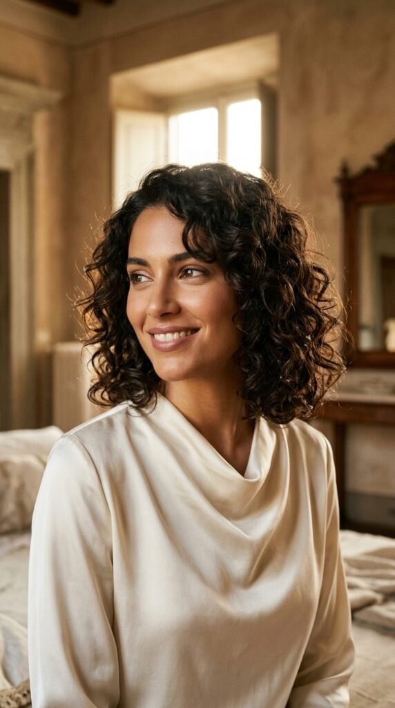 Woman_with_curly_Italian_bob_ Woman_with_curly_Italian_bob_