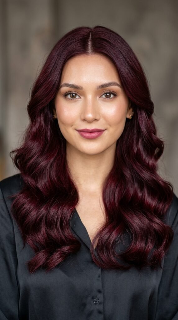 Woman_with_deep_burgundy_hair_ Woman_with_deep_burgundy_hair_
