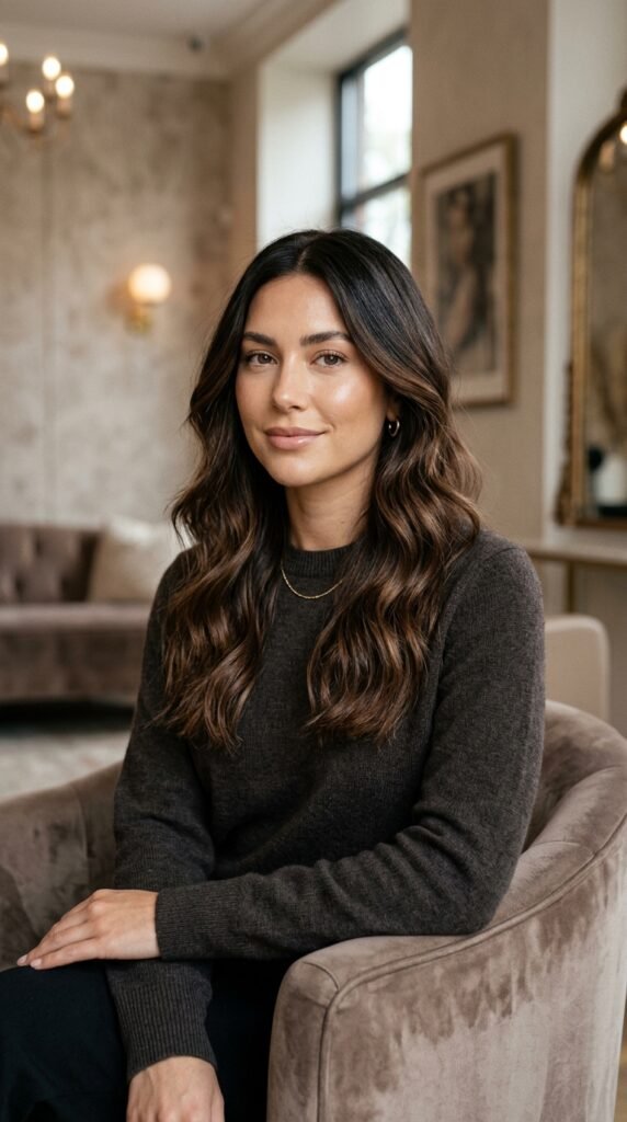 Woman_with_glossy_brunette_hair Woman_with_glossy_brunette_hair