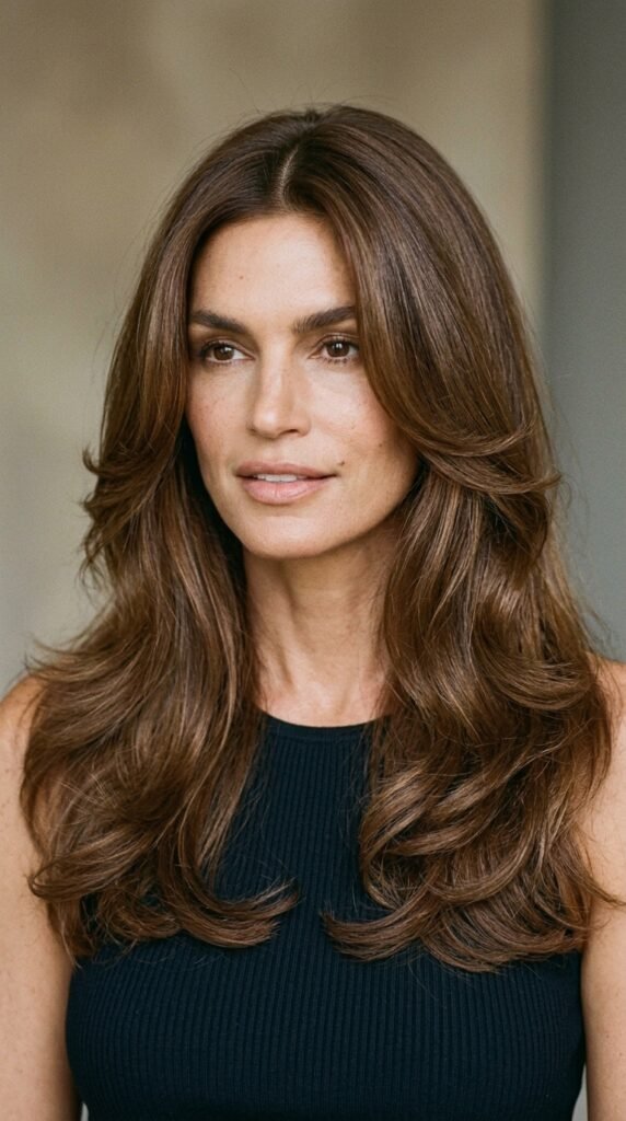 Woman_with_layered_brown_hair_ Woman_with_layered_brown_hair_