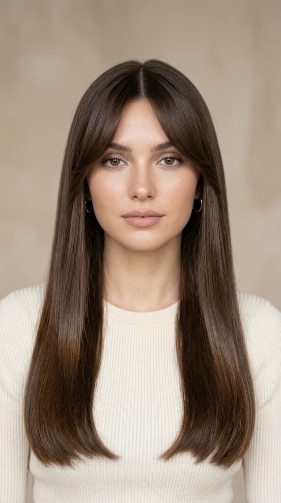 Woman_with_sleek_curtain_bangs_ Woman_with_sleek_curtain_bangs_