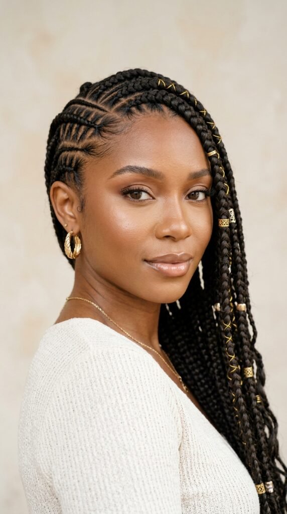 Woman_with_tribal_braids_posing_ Woman_with_tribal_braids_posing_