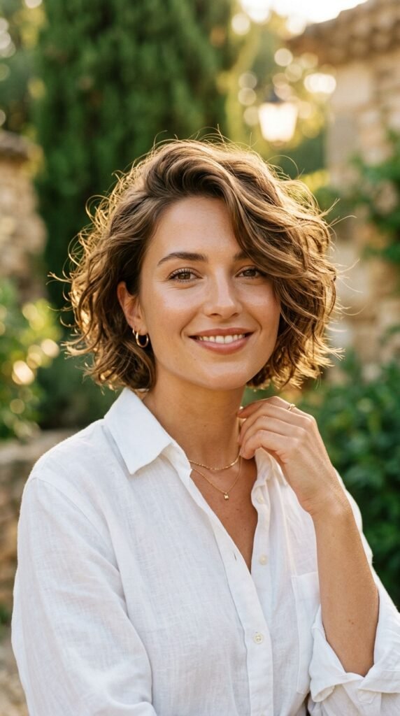 Woman_with_wavy_bixie_haircut_ Woman_with_wavy_bixie_haircut_