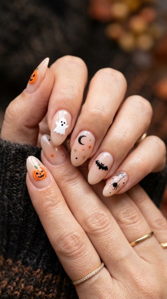Halloween_manicure_nail_art_mix_ halloween nails
