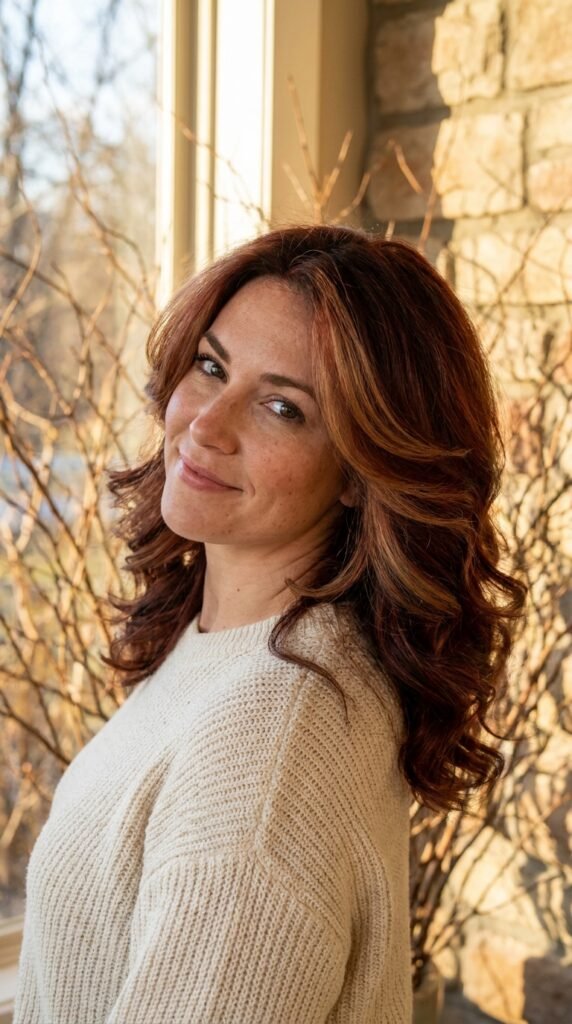 toasted copper hair fall hair color