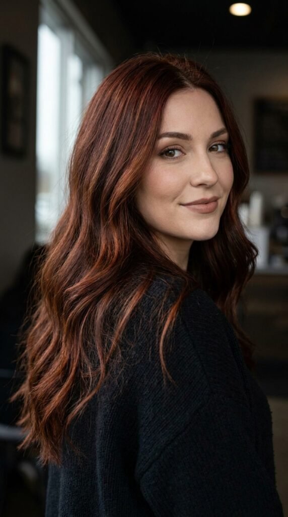 Woman_posing_with_auburn_hair fall hair color