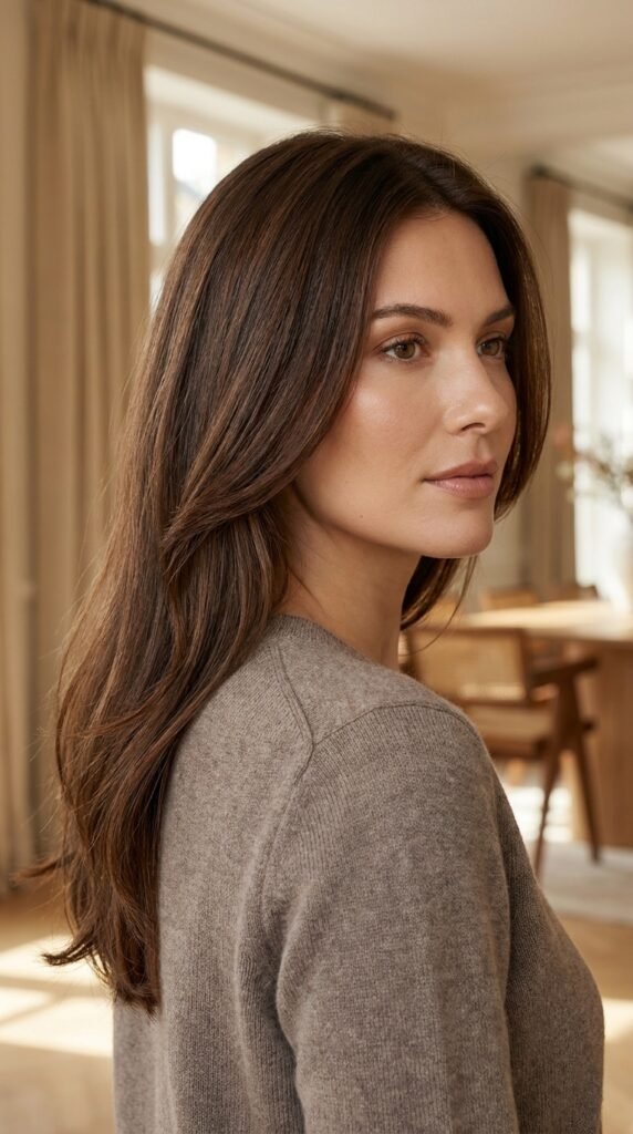 Woman_with_brown_hair fall hair color