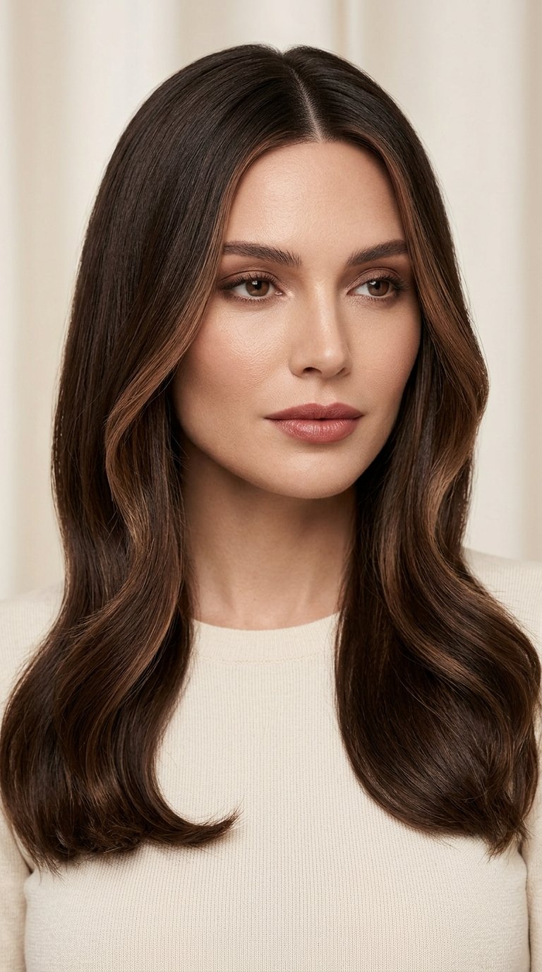 dark chocolate brown hair ideas