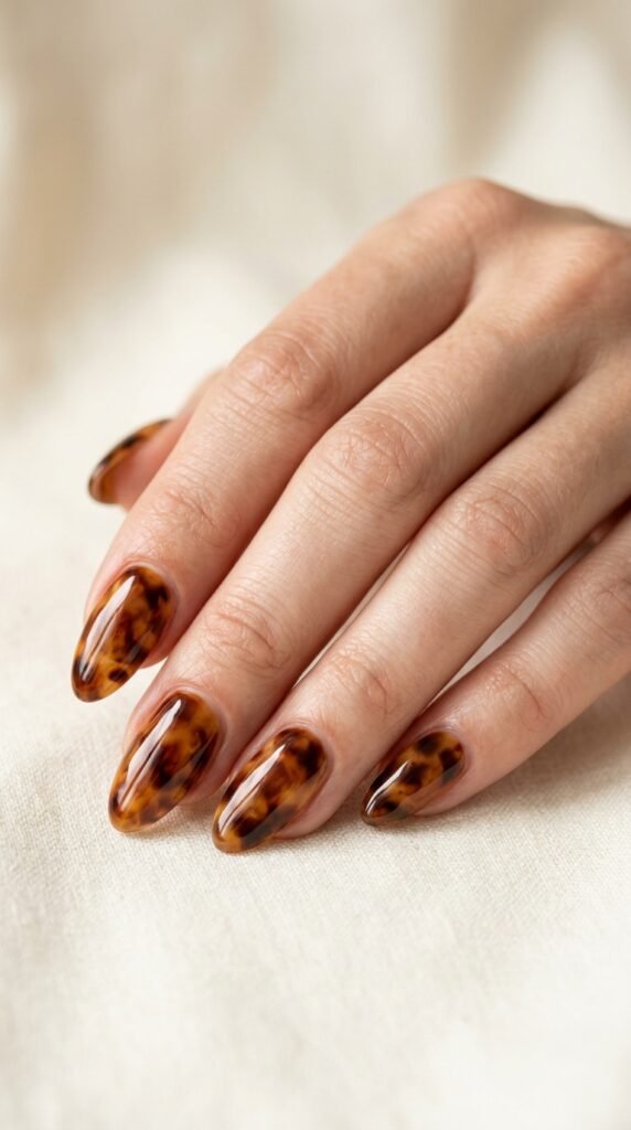 Tortoiseshell_October_nails_art october nail designs 2026